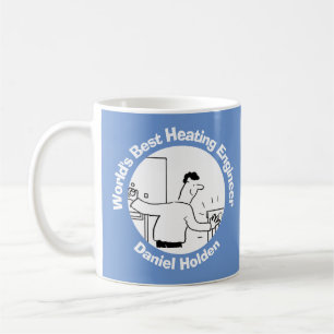 World's Best Heating Engineer to Personalise Coffee Mug