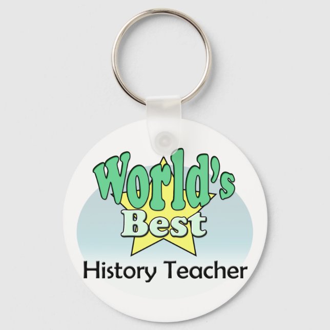 World's Best History Teacher Key Ring (Front)