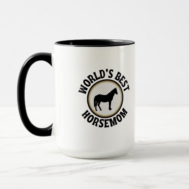 Worlds best horse mum mug (Left)