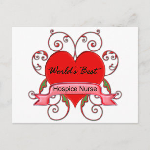 World's Best Hospice Nurse Postcard