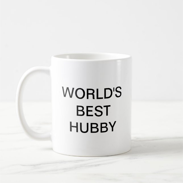 World's best hubby coffee mug (Left)