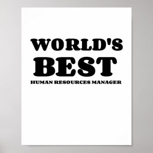WORLD'S BEST HUMAN RESOURCES MANAGER POSTER