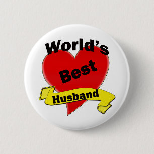 World's Best Husband 6 Cm Round Badge