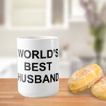 World's Best Husband Coffee Mug<br><div class="desc">Classic and funny World's Best mug for The Office fans!!</div>