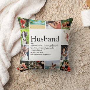 World's Best Husband Definition 12 Photo Fun Cushion