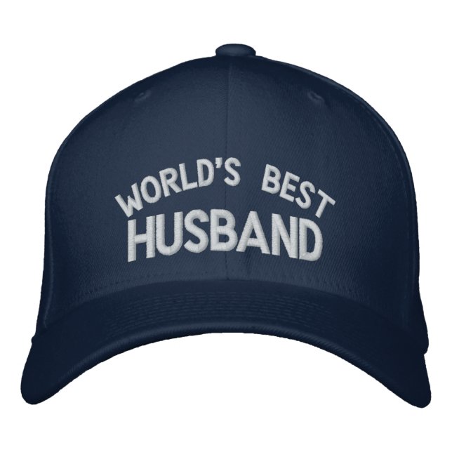 World's Best Husband Embroiderd Hat (Front)