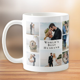 World's Best Husband Photo Collage Coffee Mug