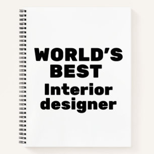 World's Best Interior Designer Notebook