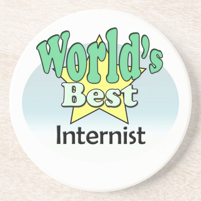 World's best Internist Coaster (Front)