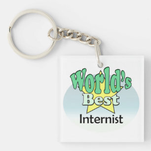 World's best Internist Key Ring