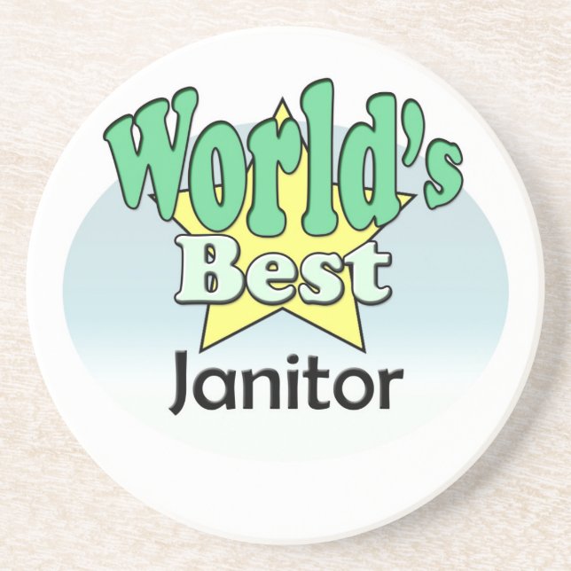 World's best Janitor Coaster (Front)