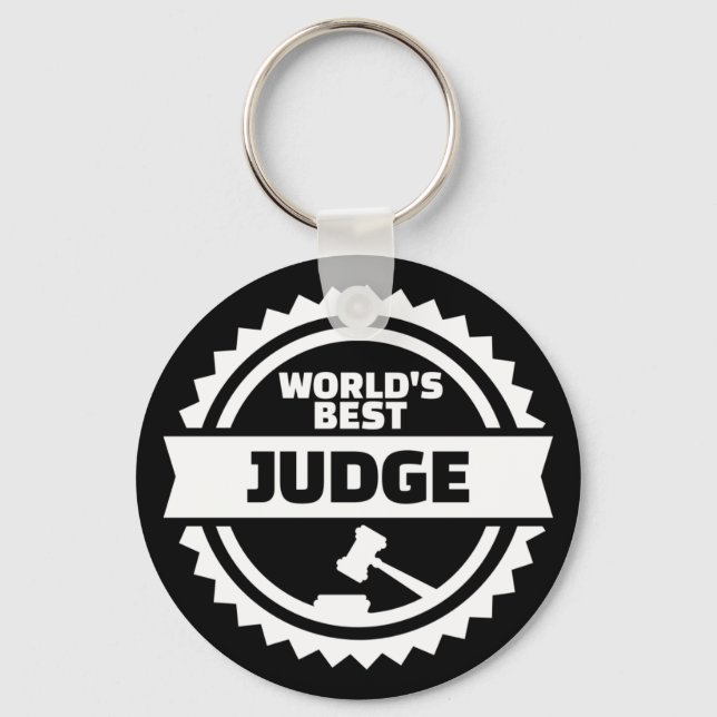 World's best Judge Key Ring (Front)