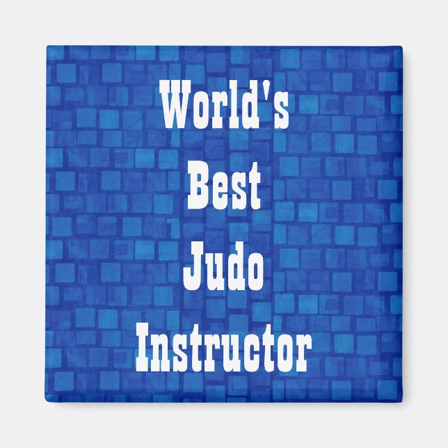 World's Best Judo Instructor Magnet (Front)