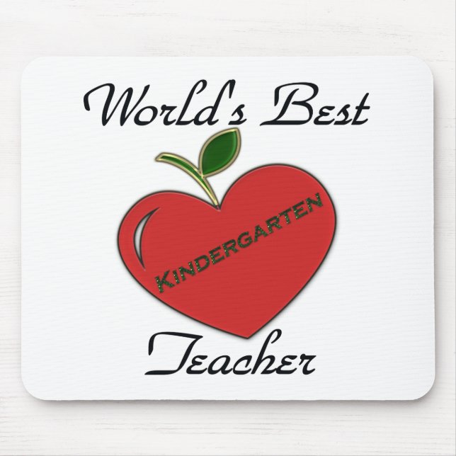 World's Best Kindergarten Teache Mouse Pad (Front)