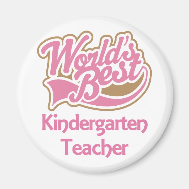 Worlds Best Kindergarten Teacher Magnet (Front)