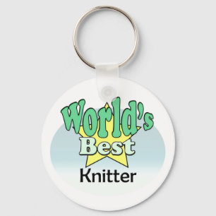 World's Best Knitter Key Ring