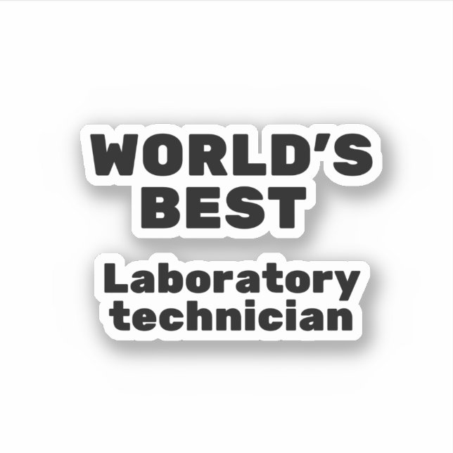 World's Best Laboratory Technician (Front)