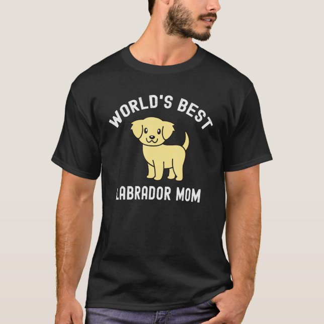 Worlds Best Labrador Mum Dog T-Shirt (Front)