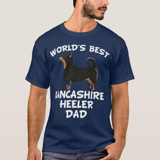 World's Best Lancashire Heeler Dad T-Shirt (Front)