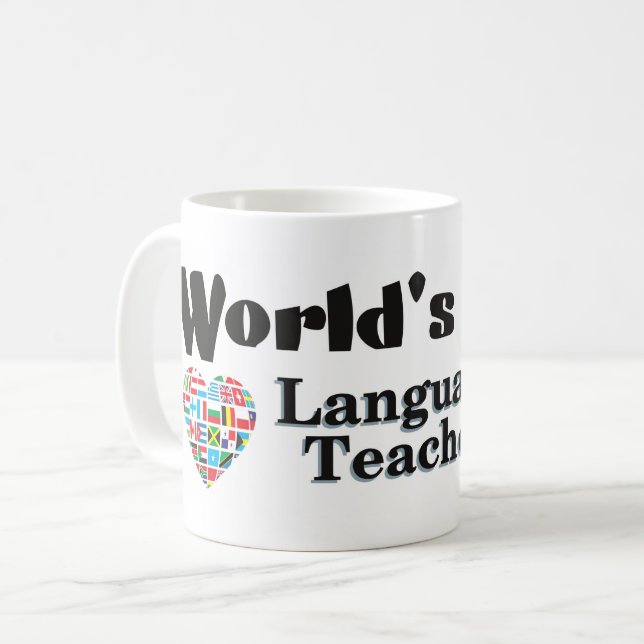 World's Best Language Teacher Coffee Mug (Front Left)