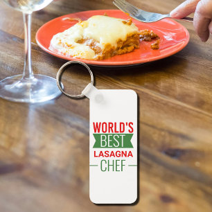 World's Best Lasagna  Chef   Key Ring