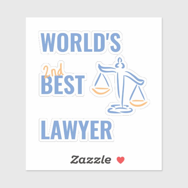 World's best Lawyer. Colleague gift idea. Attorney (Sheet)