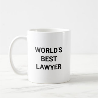 Worlds Best Lawyer Funny Career Coworker Gift Coffee Mug