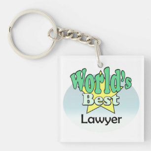 World's best Lawyer Key Ring