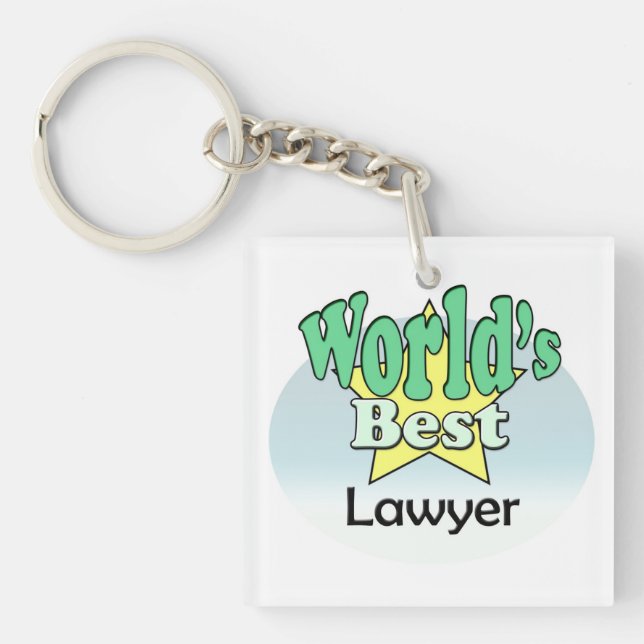 World's best Lawyer Key Ring (Front)