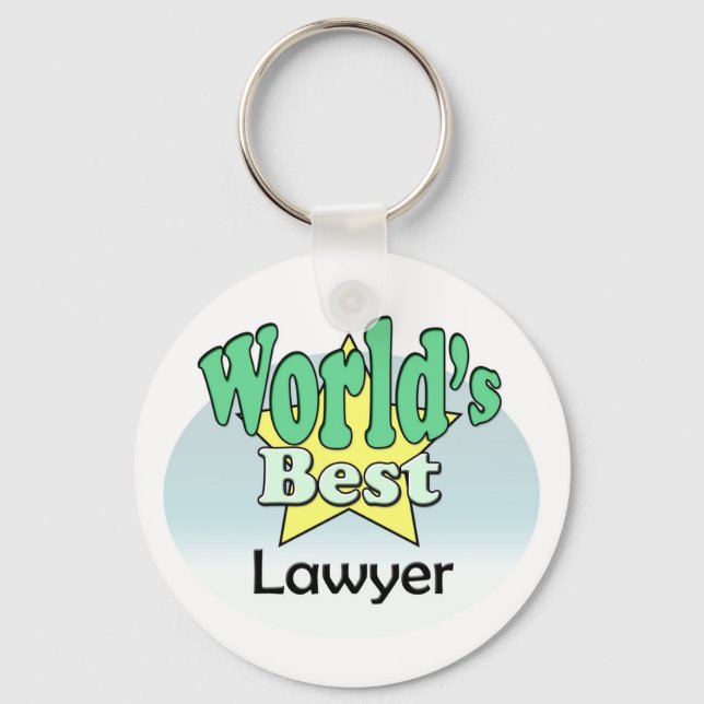 World's Best Lawyer Key Ring (Front)