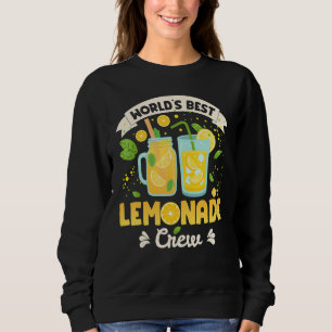 World's Best Lemonade Stand Crew Summer Kids Lemon Sweatshirt