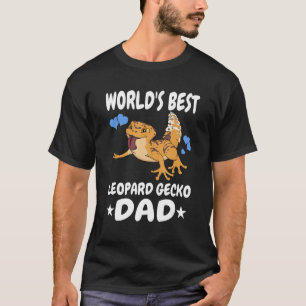 World's Best Leopard Gecko Dad Men Boy Pet Lizard T-Shirt