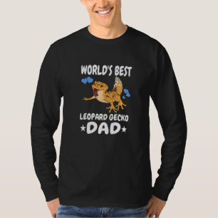 World's Best Leopard Gecko Dad Men Boy Pet Lizard T-Shirt