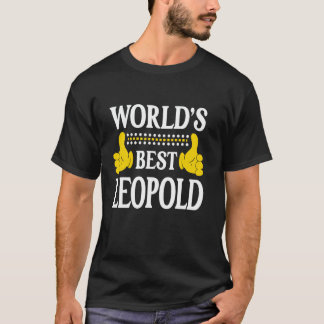 World's Best Leopold Personal Name First Name Funn T-Shirt