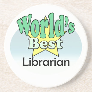 World's best Librarian Coaster
