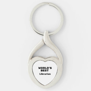 World's Best Librarian Key Ring