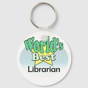 World's Best Librarian Key Ring