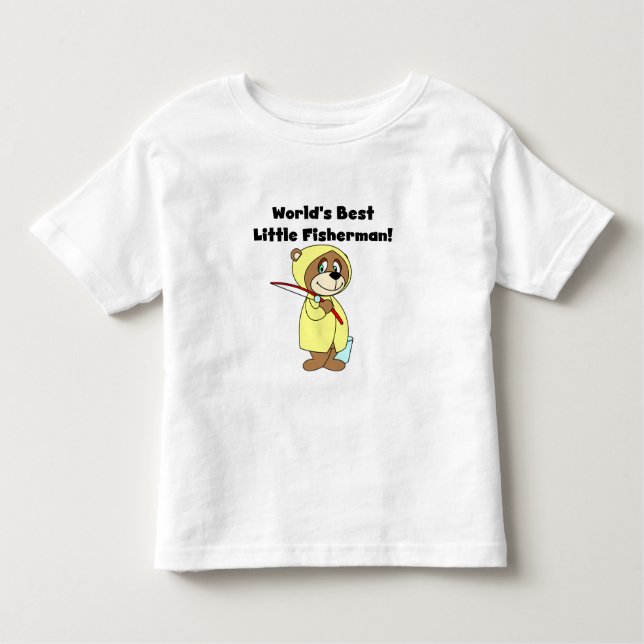 World's Best Little Fisherman Toddler T-Shirt (Front)