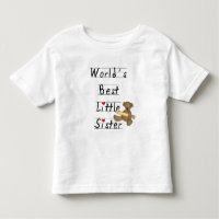 World's Best Little Sister Tshirts and Gifts