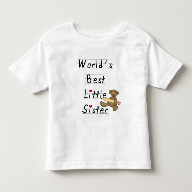 World's Best Little Sister Tshirts and Gifts (Front)