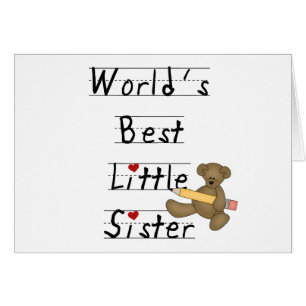 World's Best Little Sister Tshirts and Gifts
