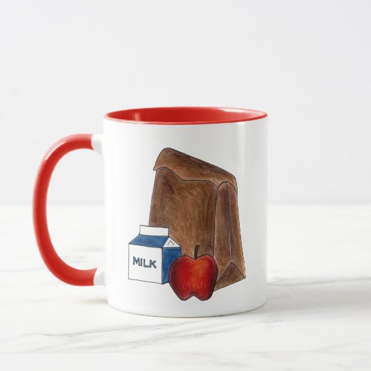 World's Best Lunch Lady Cafeteria Worker Apple Mug