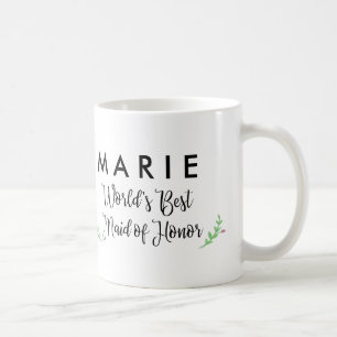 World's Best Maid of Honour Personalised Coffee Mug