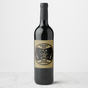 World's Best Maid Of Honour Wine Label