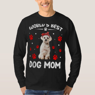 World's Best Maltese Dog Mum Mother's Day T-Shirt