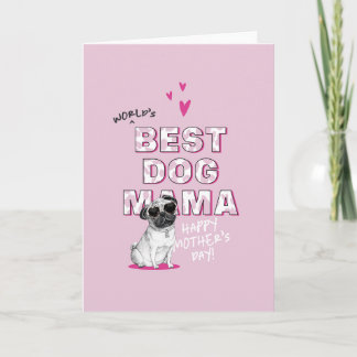 World's Best Mama Printable Card | Dog Mum Card