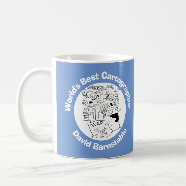 World's Best Mapping Cartographer Coffee Mug (Left)