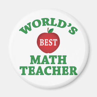 World's Best Math Teacher Magnet