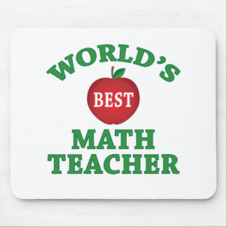 World's Best Math Teacher Mouse Pad