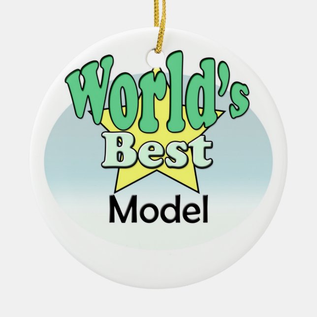 World's best Model Ceramic Tree Decoration (Front)